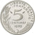 France, 5 Centimes, Marianne, 1989, MDP, Piéfort, Silver, MS(63), Gadoury:22.P2