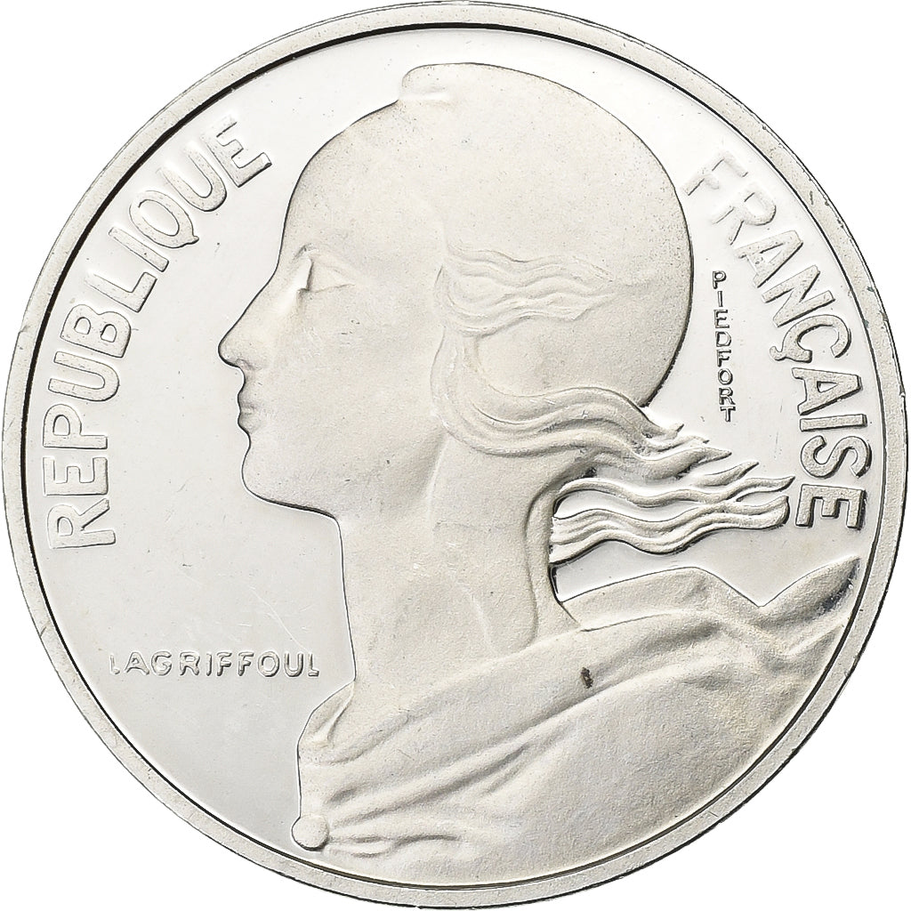 Francia, 10 Centimes, Marianne, 1989, MDP, Piéfort, Argento, SPL, Gadoury:46.P2