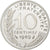 France, 10 Centimes, Marianne, 1989, MDP, Piéfort, Silver, MS(63)
