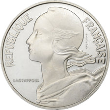 France, 20 Centimes, Marianne, 1989, MDP, Piéfort, Silver, MS(63)