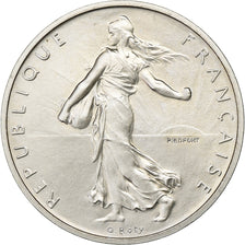 France, 1 Franc, Semeuse, 1989, MDP, Piéfort, Silver, MS(63), Gadoury:104.P2