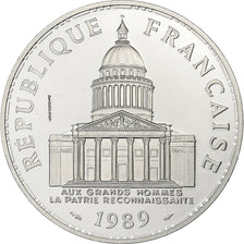 France, 100 Francs, Panthéon, 1989, MDP, Proof, Piéfort, Silver, MS(63)