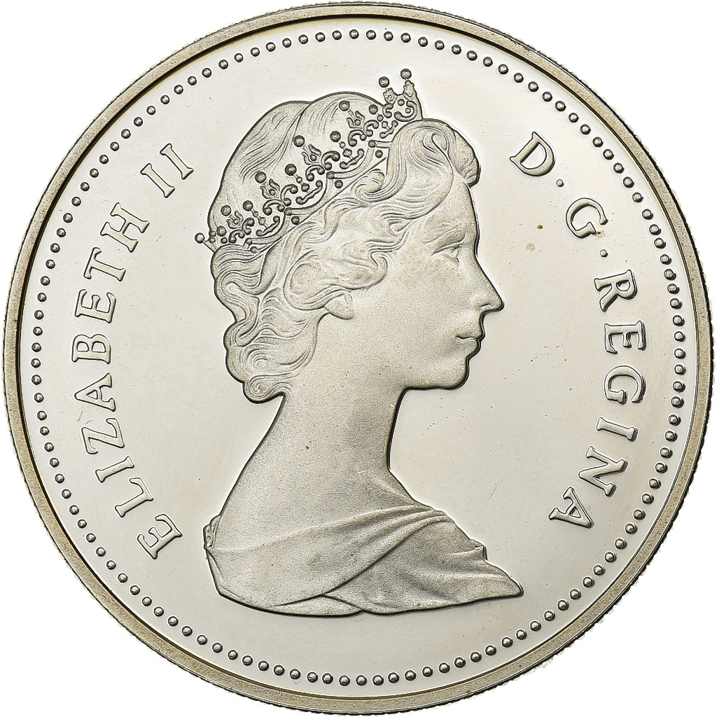 Canada, Elizabeth II, 1 Dollar, MacKenzie River, 1989, Ottawa, FS, Argento, SPL