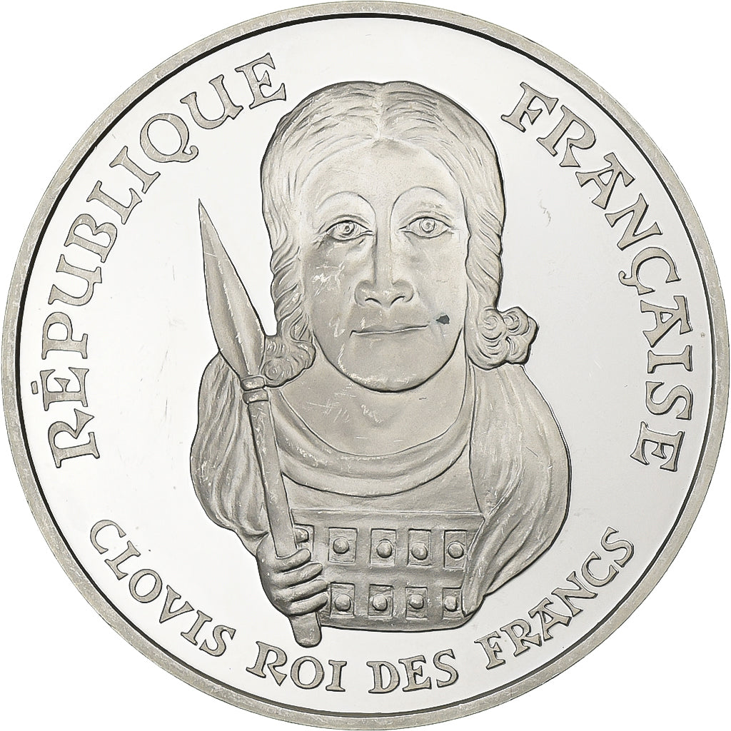 France, 100 Francs, Clovis, 1996, MDP, Proof, Silver, MS(63), KM:1951