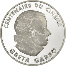 France, 100 Francs, Greta Garbo, Centenaire du Cinéma, 1995, MDP, BE, Argent