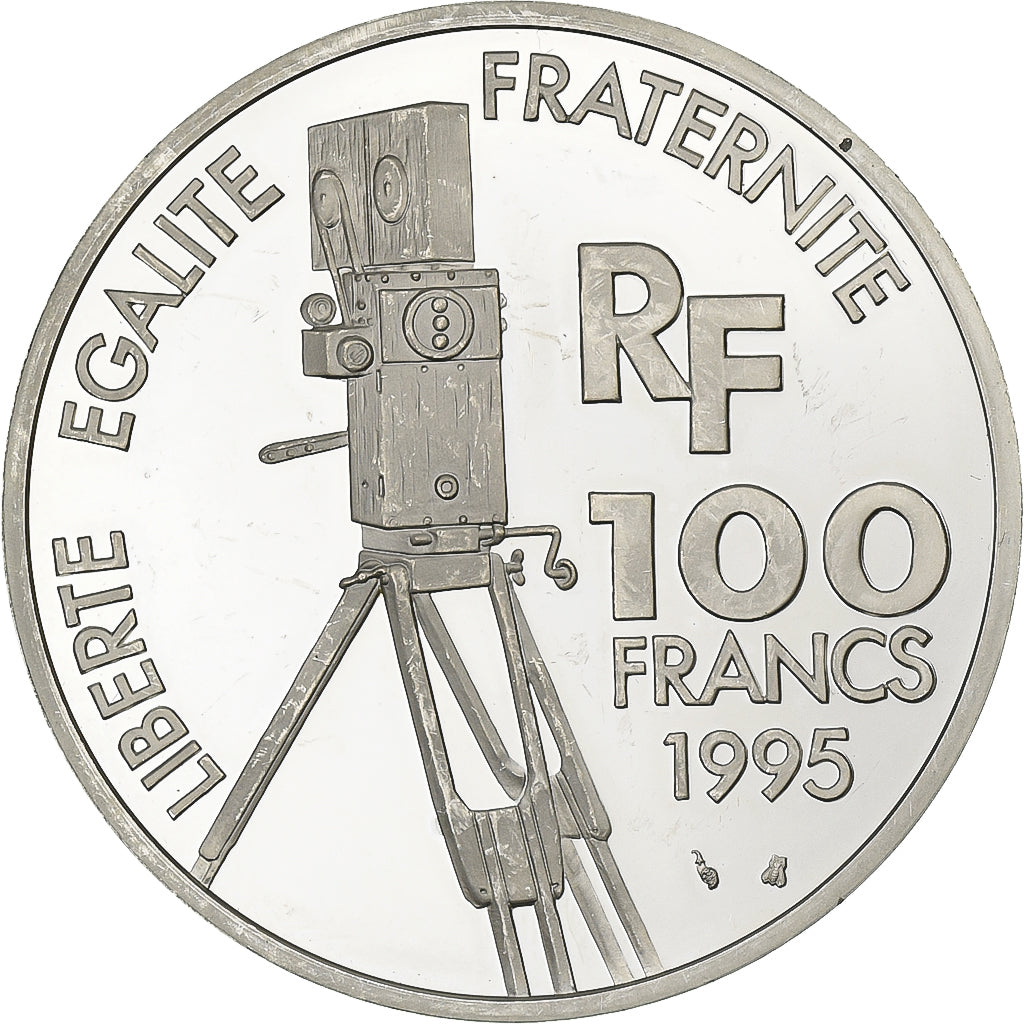 Francia, 100 Francs, Léon Gaumont, Centenaire du Cinéma, 1995, MDP, Prueba