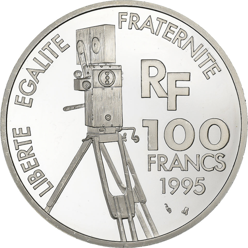 Francia, 100 Francs, Charlie Chaplin, Centenaire du Cinéma, 1995, MDP, Prueba