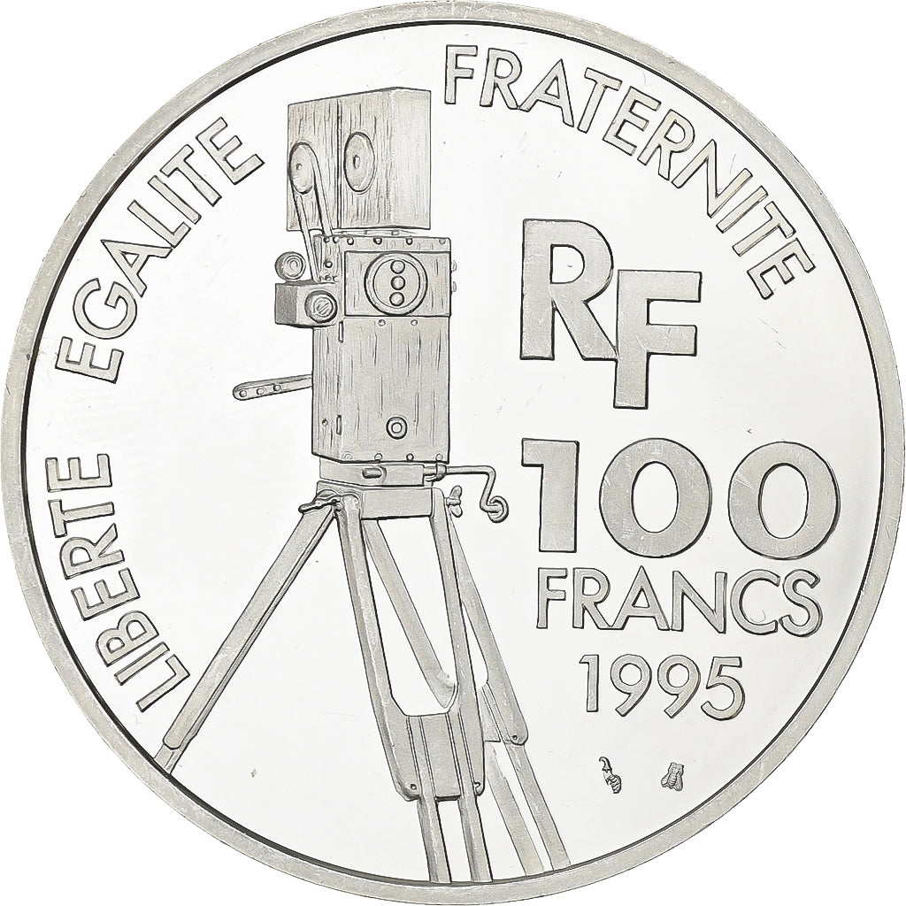 Francia, 100 Francs, Arletty, Centenaire du Cinéma, 1995, MDP, Prueba, Plata