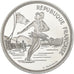 France, 100 Francs, Albertville - Ice Skating, 1989, MDP, Proof, Silver, MS(63)