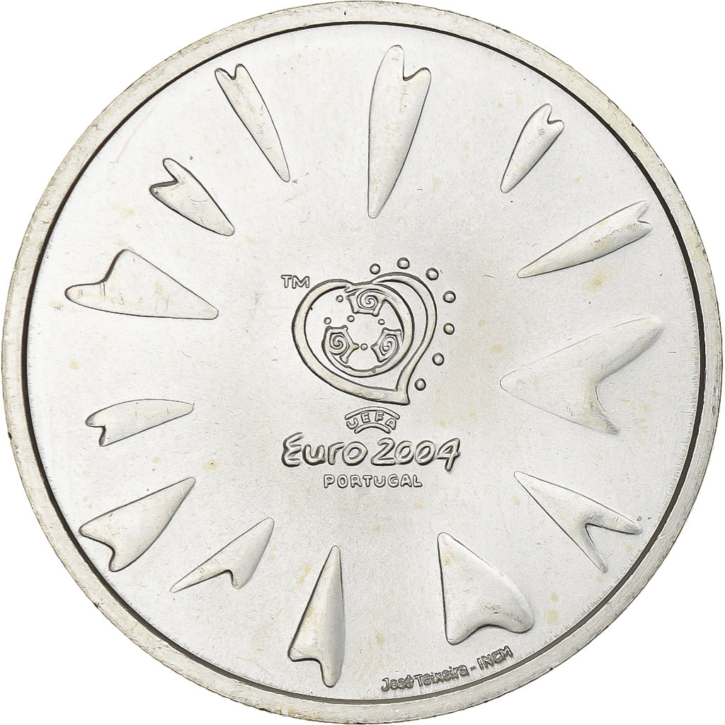 Portugal, 8 Euro, Football - The Score, 2004, Lisbon, Prata, MS(63), KM:758