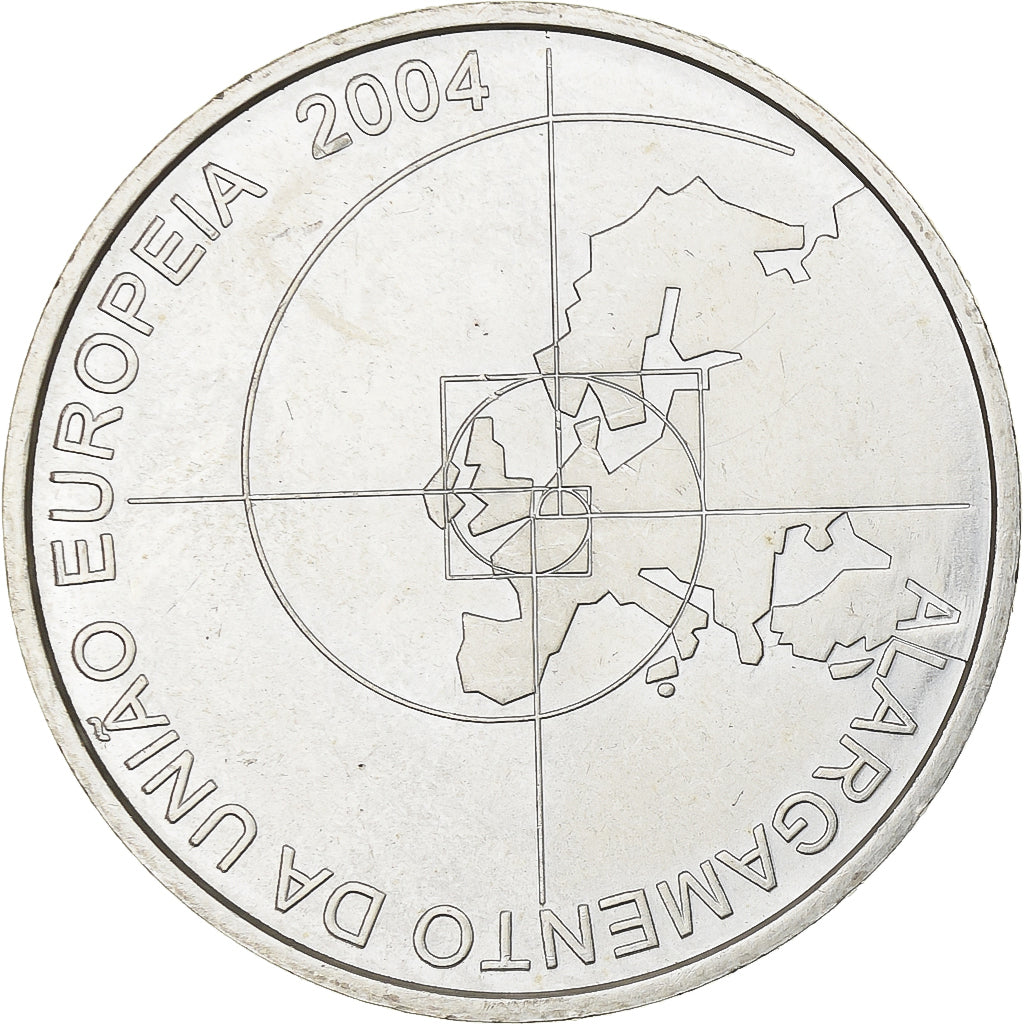 Portogallo, 8 Euro, Enlargement of EU, 2004, Lisbon, Argento, SPL, KM:753