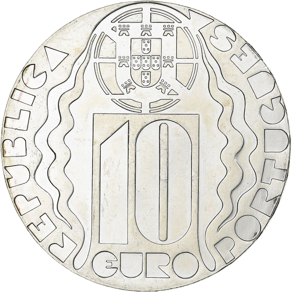 Portugal, 10 Euro, Olympic Games, 2004, Lisbon, Silver, MS(63), KM:759