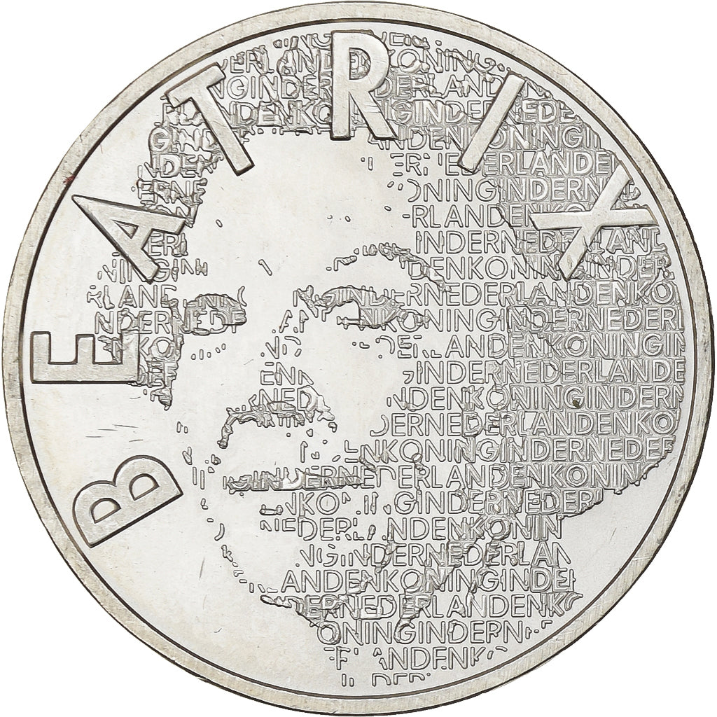 Netherlands, Beatrix, 5 Euro, Vincent Van Gogh, 2003, Utrecht, Silver, MS(63)