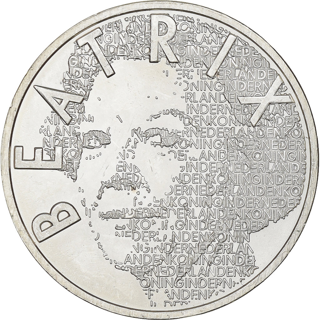 Nederland, Beatrix, 5 Euro, Vincent Van Gogh, 2003, Utrecht, Zilver, UNC-