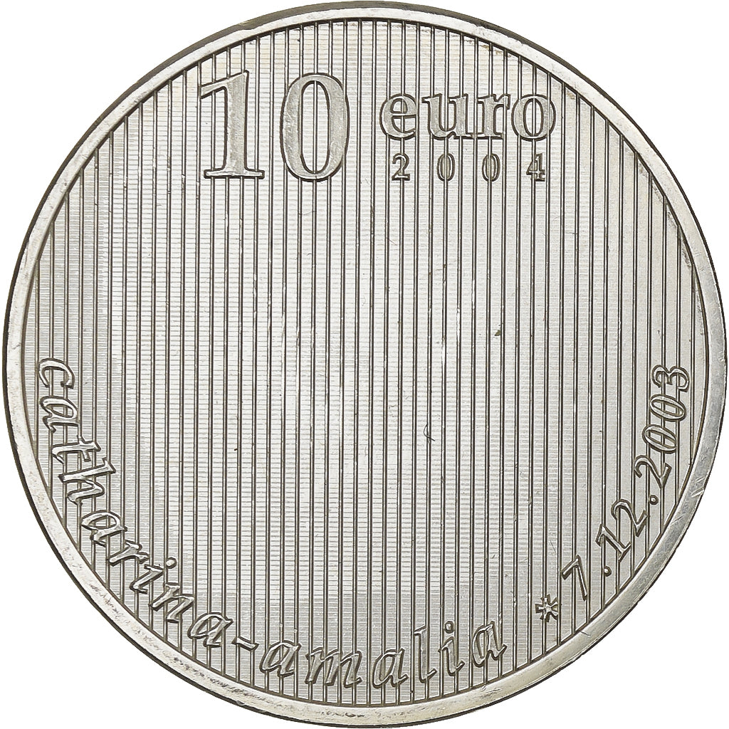 Paesi Bassi, Beatrix, 10 Euro, Birth of Catharina Amalia, 2004, Utrecht