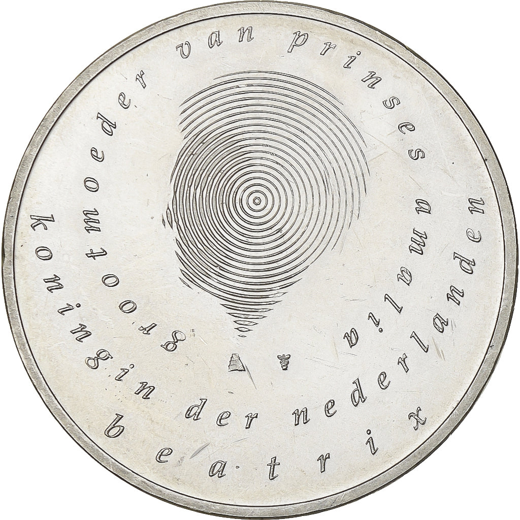 Paesi Bassi, Beatrix, 10 Euro, Birth of Catharina Amalia, 2004, Utrecht