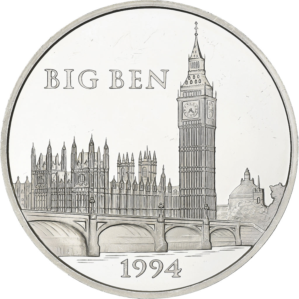 Francia, 100 Francs-15 Ecus, Big Ben, 1994, MDP, FS, Argento, SPL, KM:1070