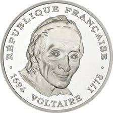 France, 100 Francs, Voltaire, 1994, MDP, Proof, Silver, MS(63), KM:1182