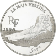 France, 10 Francs-1.5 Euro, La Maja vestida, 1996, MDP, Proof, Silver, MS(63)