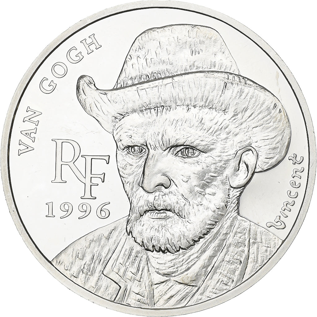 Francia, 10 Francs-1.5 Euro, Vincent Van Gogh, 1996, MDP, FS, Argento, SPL