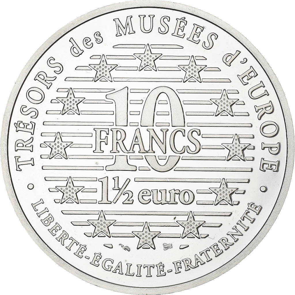 Francia, 10 Francs-1.5 Euro, Vincent Van Gogh, 1996, MDP, FS, Argento, SPL
