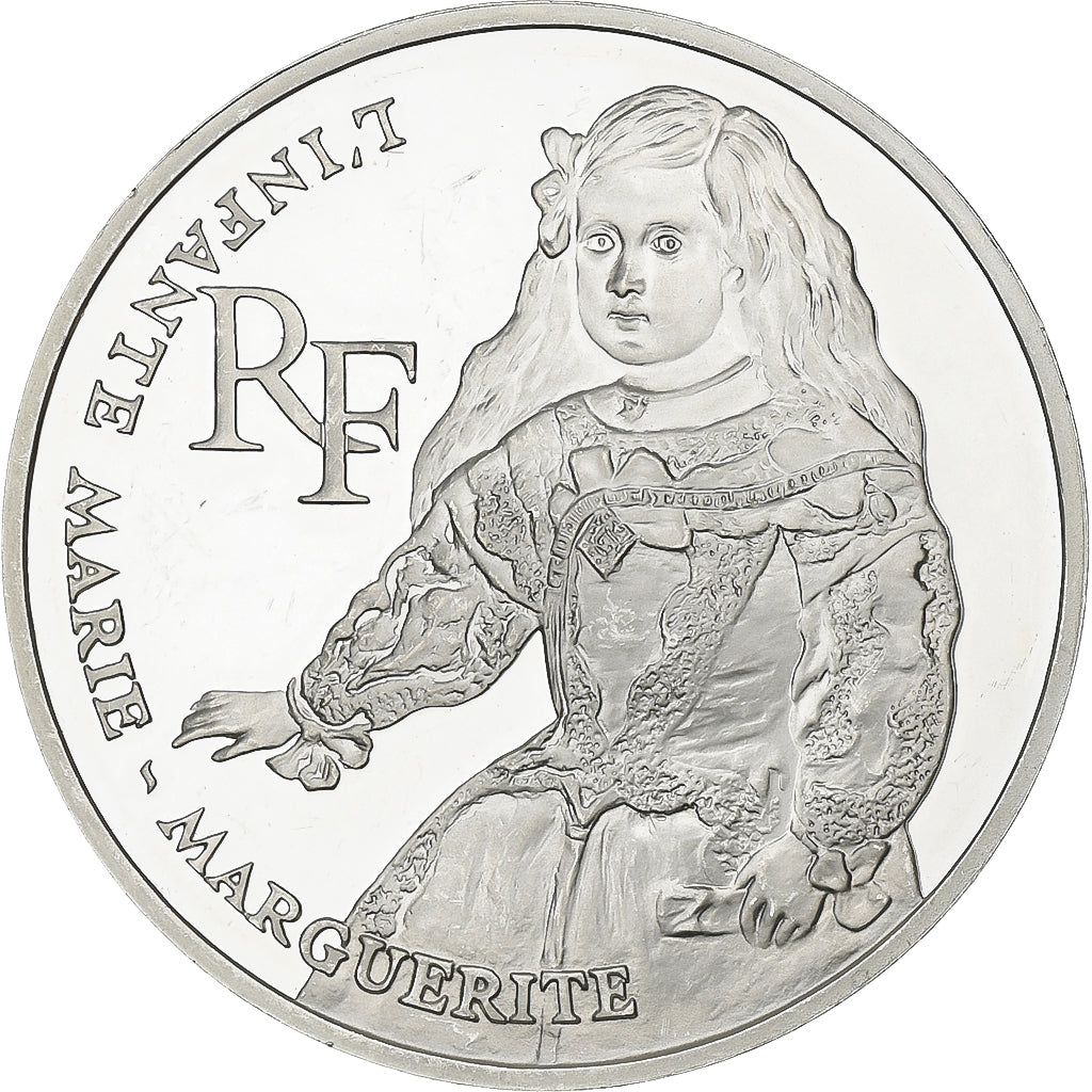 Frankrijk, 100 Francs, L'Infante Marie-Marguerite, 1993, MDP, Proof, Zilver