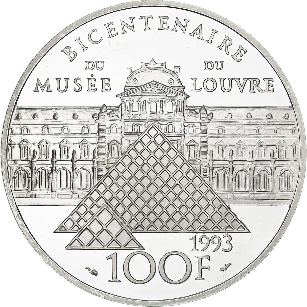 France, 100 Francs, Vénus de Milo, 1993, MDP, Proof, Silver, MS(63), KM:1020