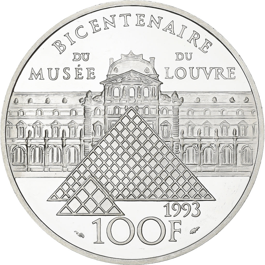 France, 100 Francs, Sacre de Napoléon Ier, 1993, MDP, Proof, Silver, MS(63)