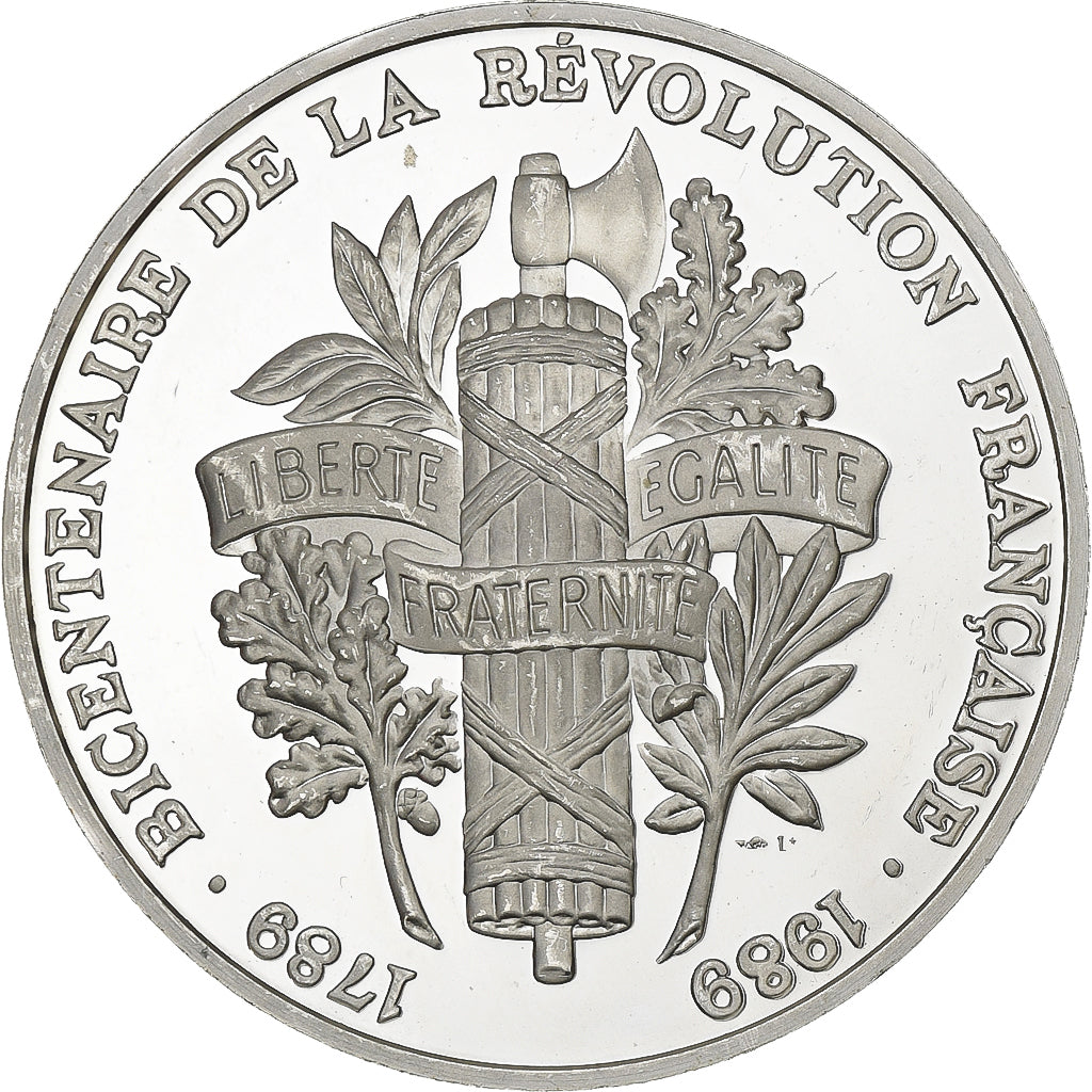 France, Medal, Louis XVI, Bicentenaire de la Révolution Française, 1989