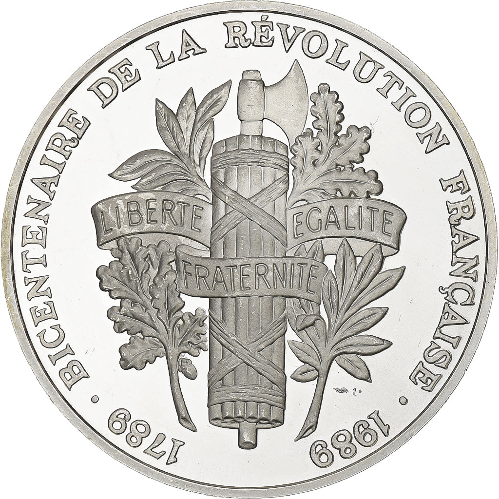 France, Medal, Bicentenaire de la Révolution Française, 1989, Silver, Proof
