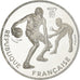 Francja, 100 Francs, FIBA dribbleur, 1991, MDP, Proof, Srebro, MS(63), KM:991