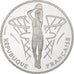 Francja, 100 Francs, FIBA lancer franc, 1991, MDP, Proof, Srebro, MS(63), KM:992