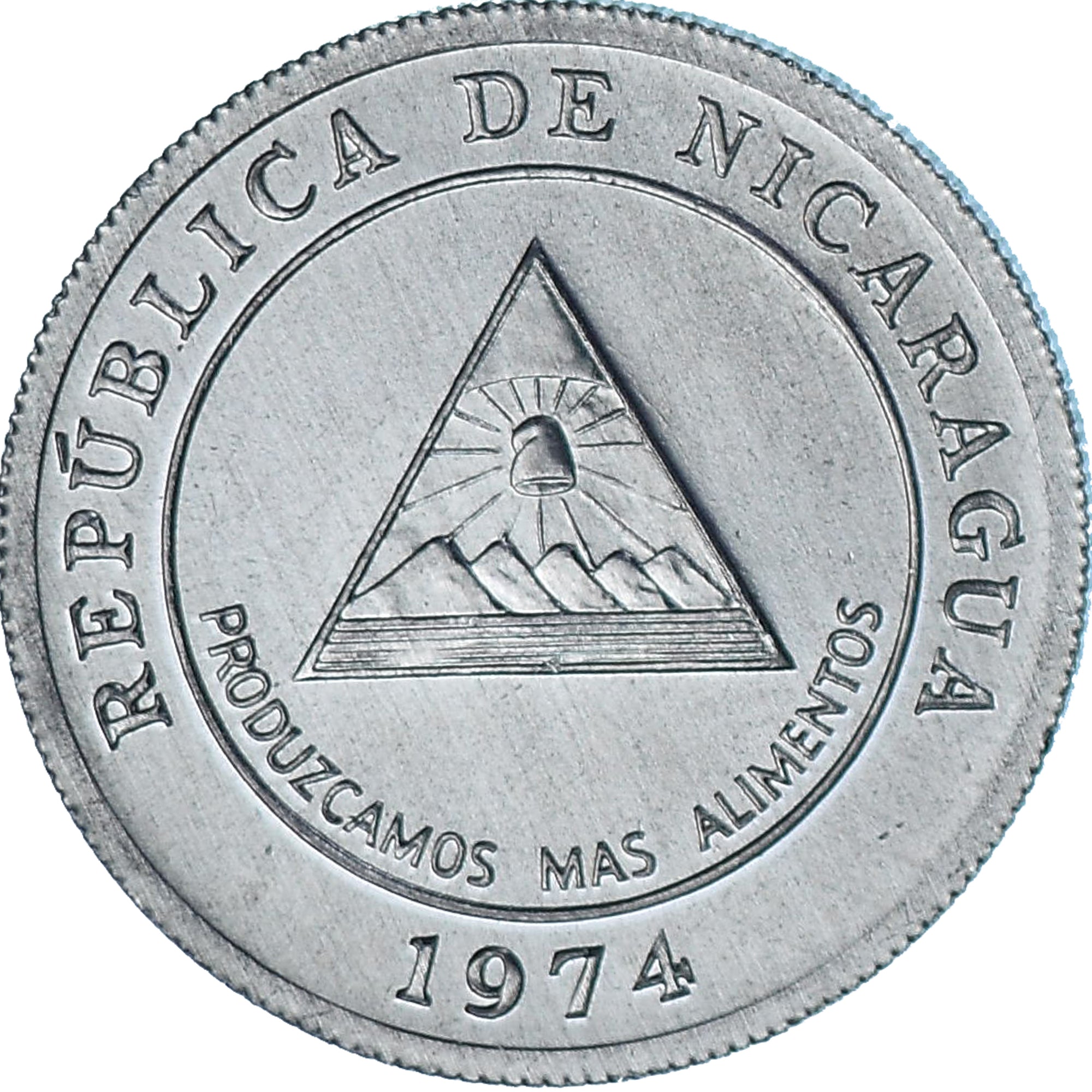 Nicaragua, 5 Centavos, 1974