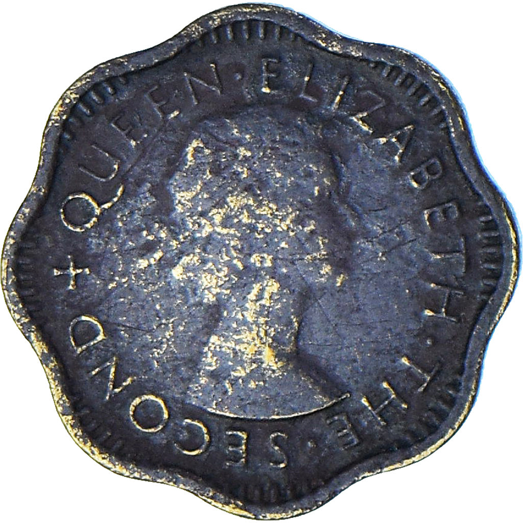 Ceylon, 2 Cents, 1957