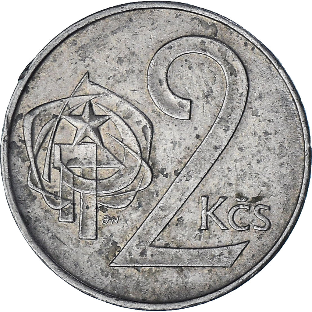Cecoslovacchia, 2 Koruny, 1985