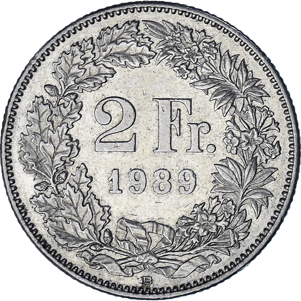 Svizzera, 2 Francs, 1989