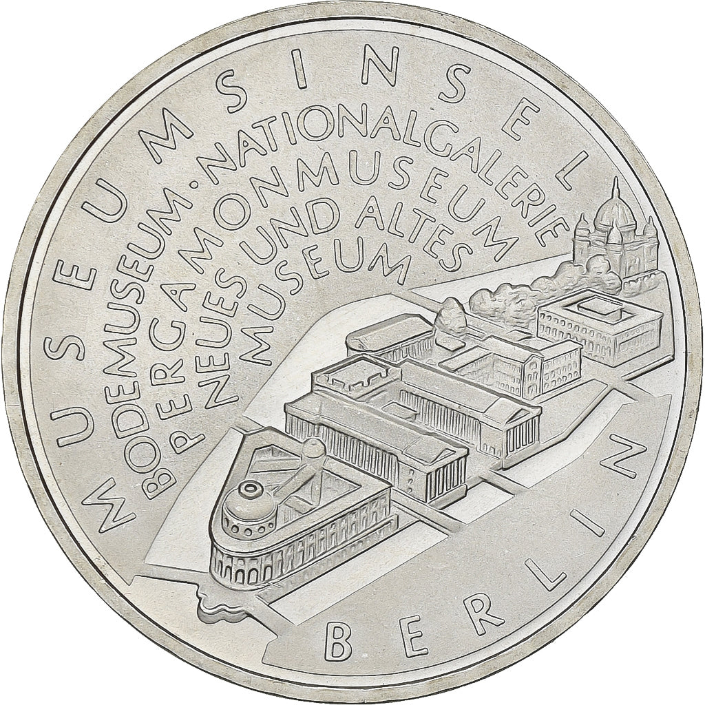 Germany, 10 Euro, Museum Island Berlin, 2002, Berlin, Silver, MS(63), KM:218