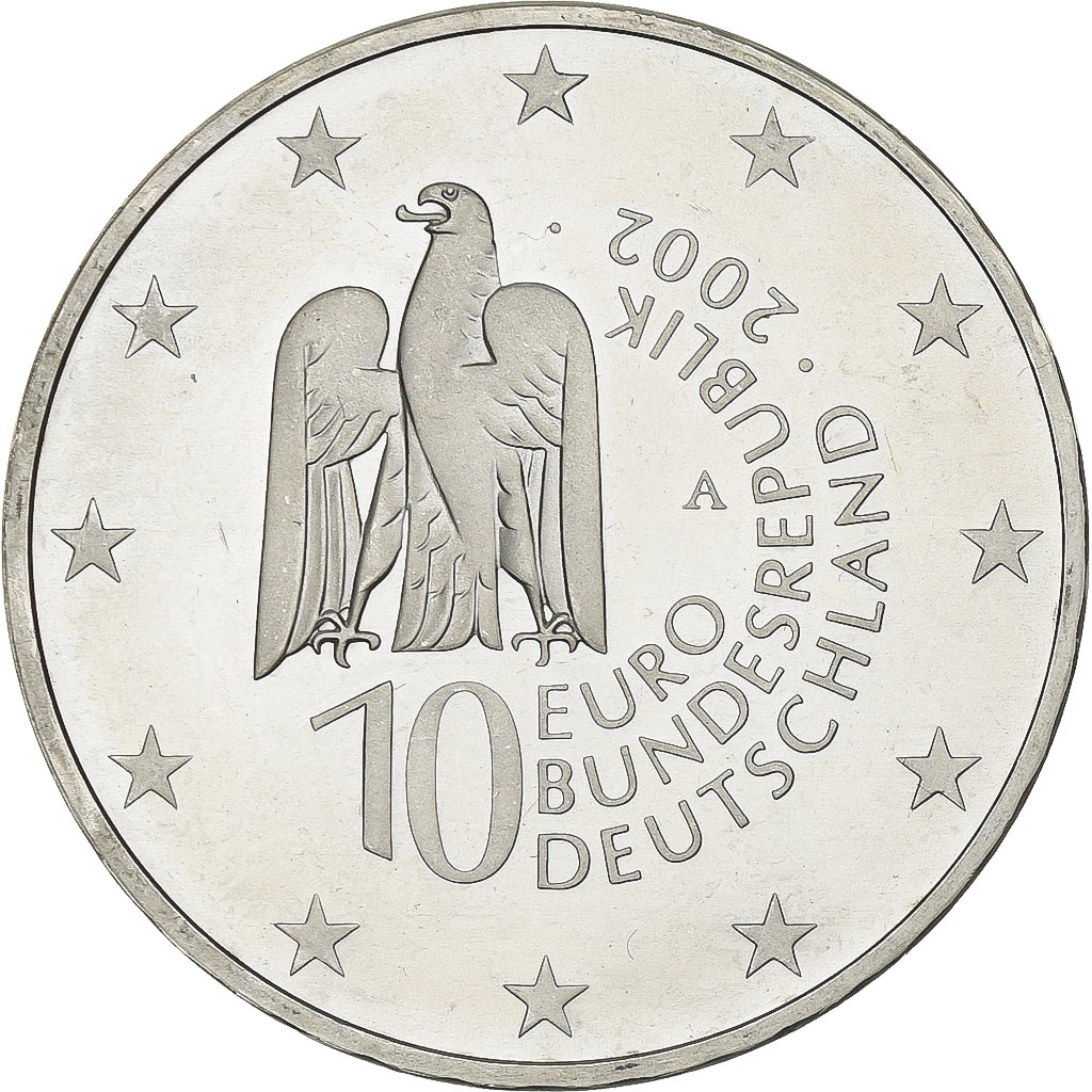 Germany, 10 Euro, Museum Island Berlin, 2002, Berlin, Silver, MS(63), KM:218