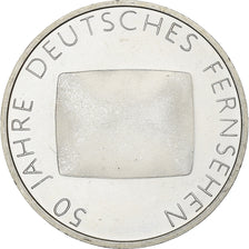 Germany, 10 Euro, German Television, 2002, Karlsruhe, Silver, MS(63), KM:219
