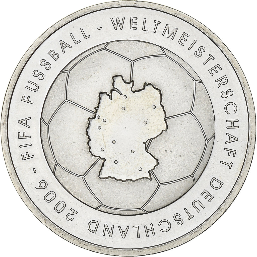 Germany, 10 Euro, 2006 FIFA World Cup, 2003, Stuttgart, Silver, MS(63), KM:223