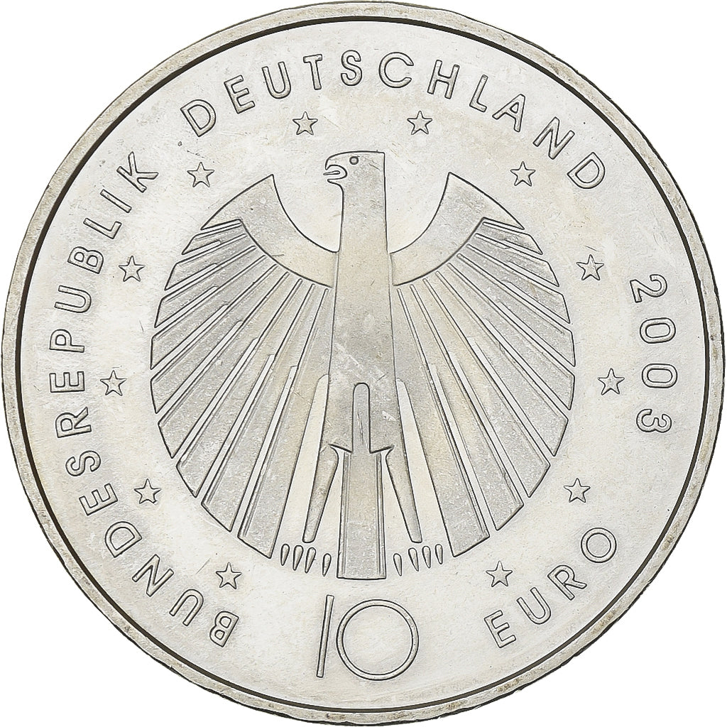 Germany, 10 Euro, 2006 FIFA World Cup, 2003, Stuttgart, Silver, MS(63), KM:223