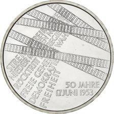 Allemagne, 10 Euro, Soulèvement anticommunisme en RDA, 2003, Berlin, Argent, SPL
