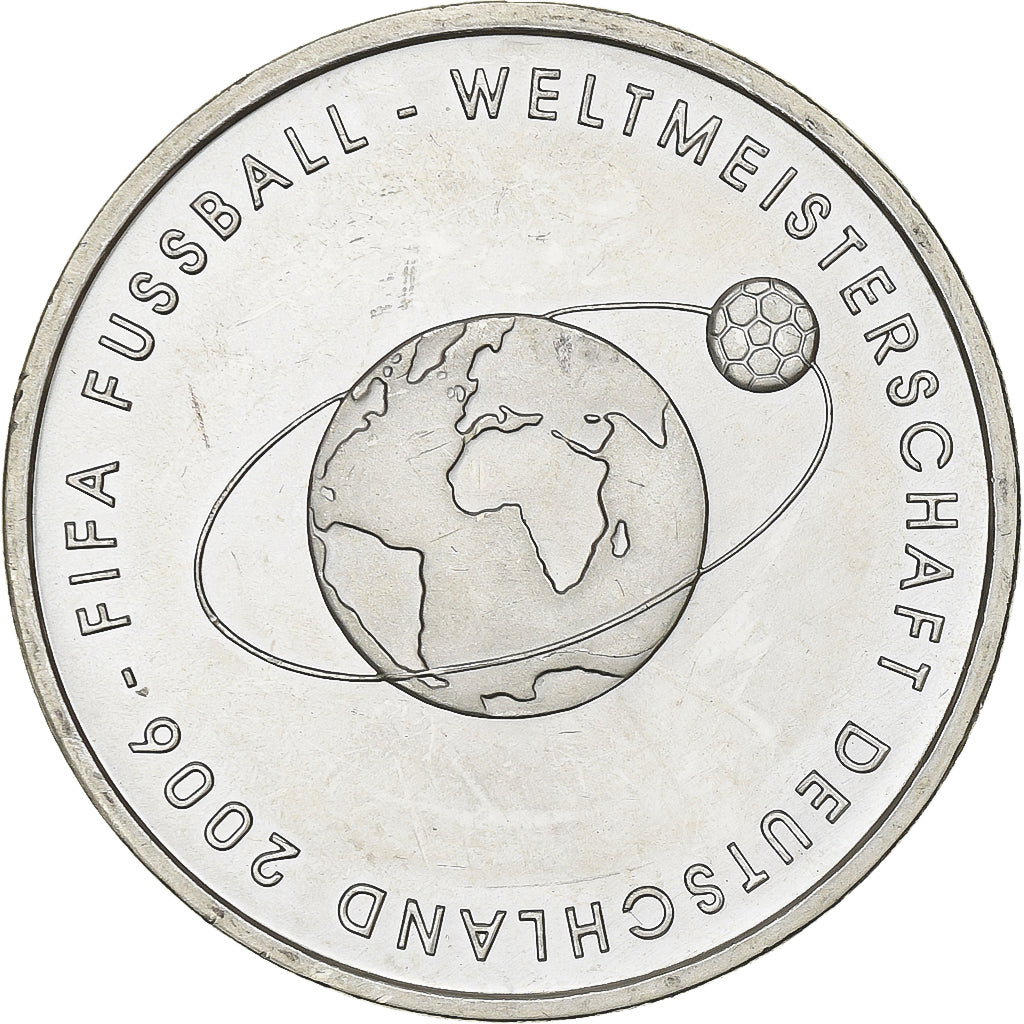 Germany, 10 Euro, 2006 FIFA World Cup, 2004, Stuttgart, Silver, MS(63), KM:229
