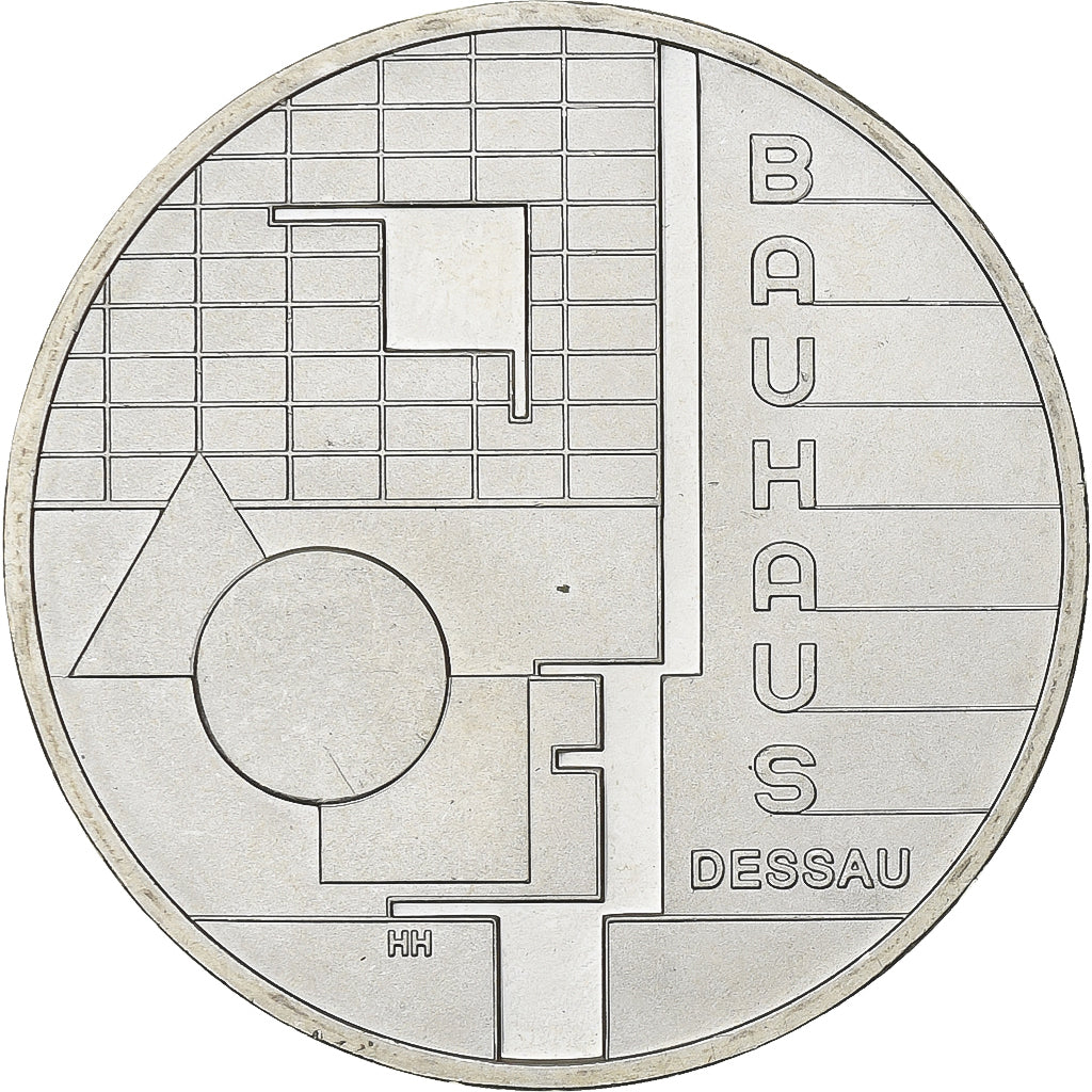 Deutschland, 10 Euro, Bauhaus Dessau, 2004, Berlin, Silber, UNZ, KM:230