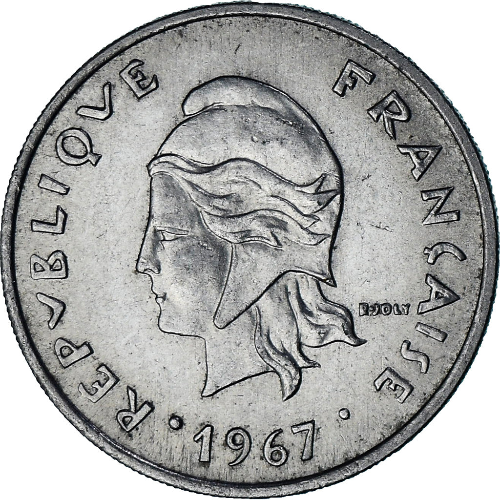 New Hebrides, 20 Francs, 1967