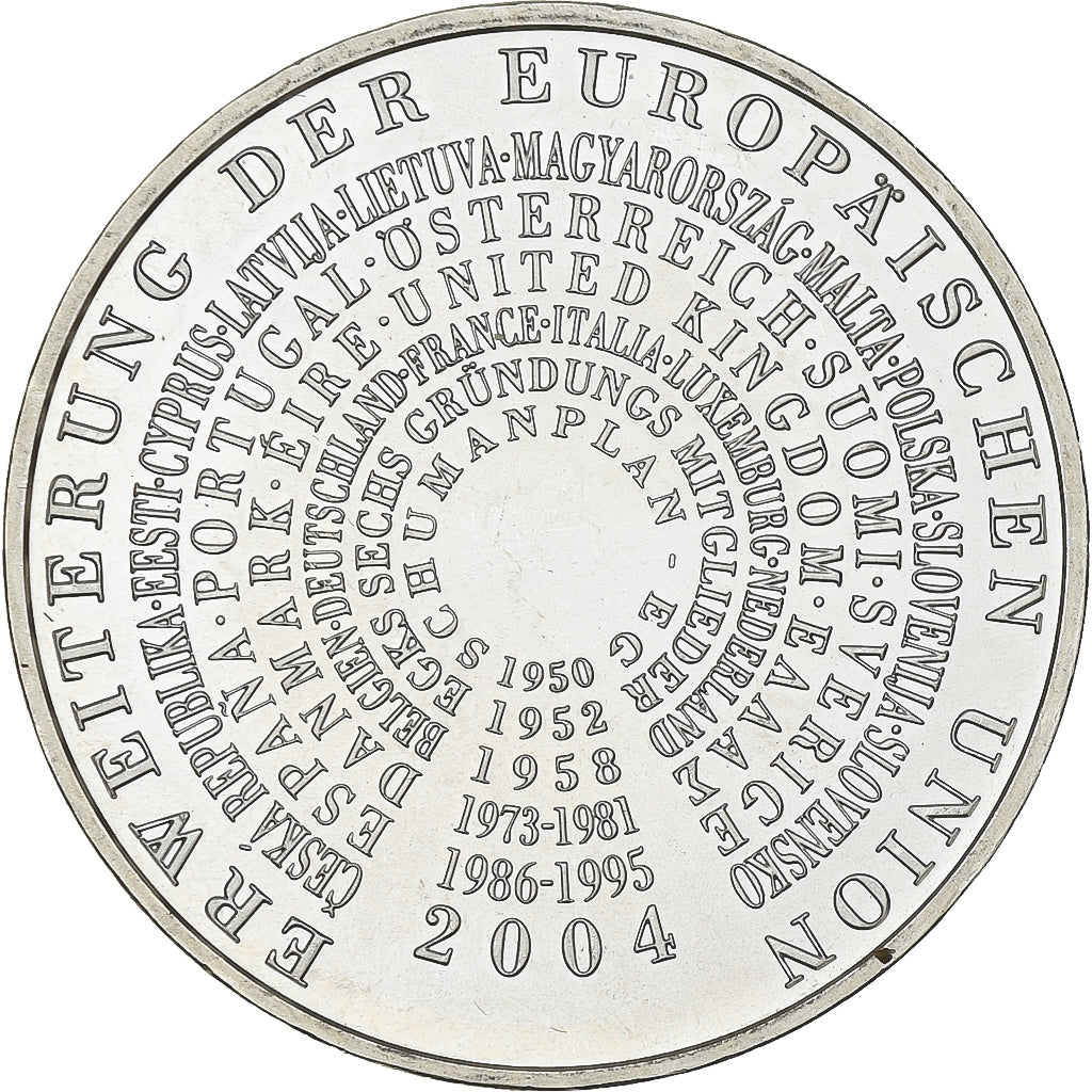Germany, 10 Euro, European Union, 2004, Karlsruhe, Silver, MS(63), KM:231