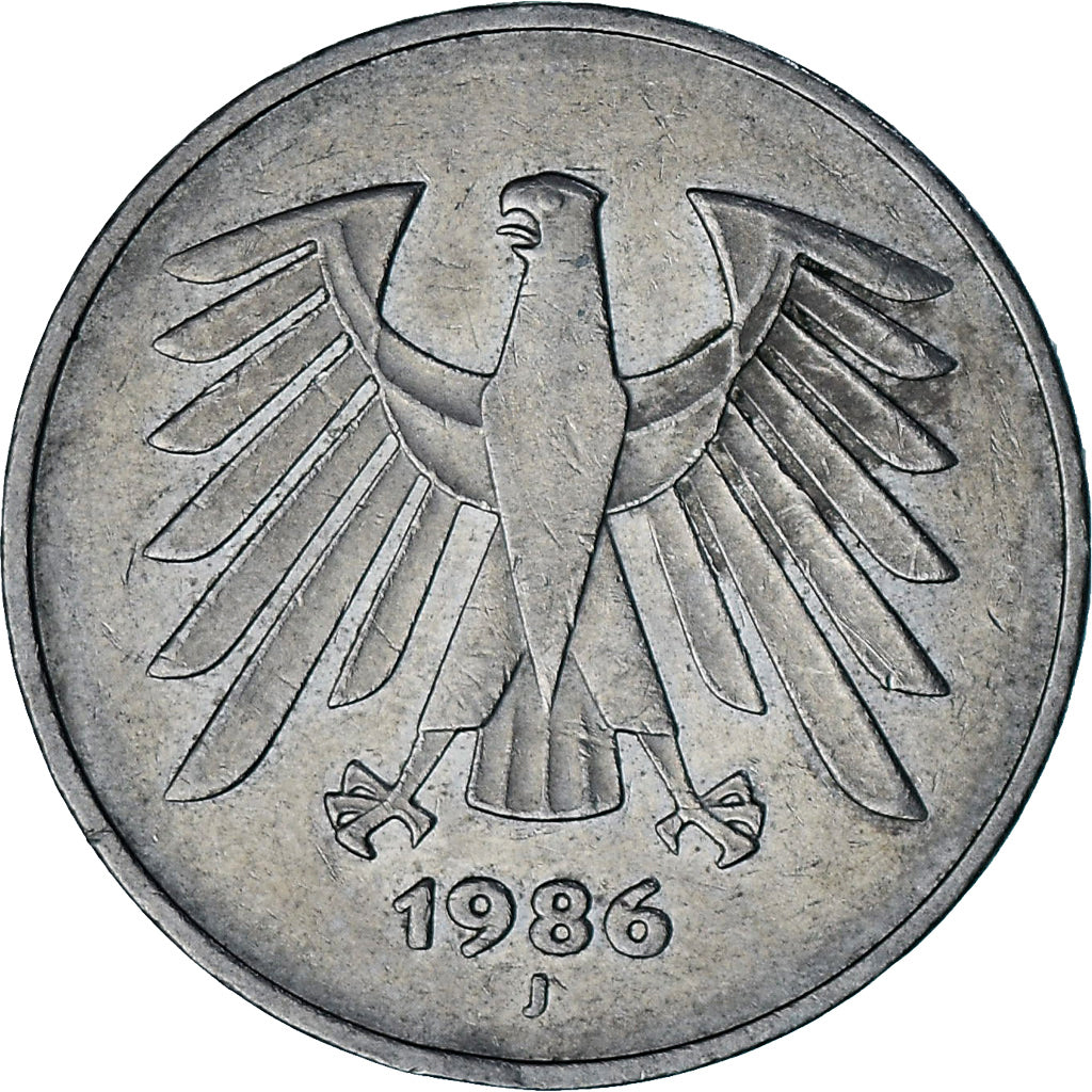 Alemania, 5 Mark, 1986