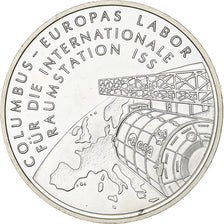 Deutschland, 10 Euro, Columbus Laboratory on ISS, 2004, Munich, Silber, UNZ