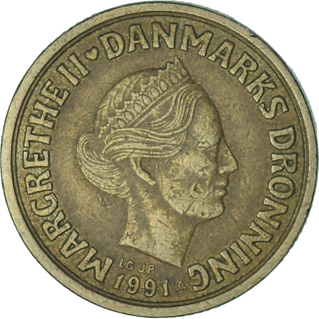 Denemarken, 20 Kroner, 1991