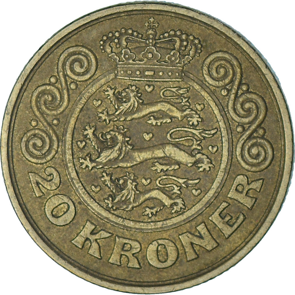 Denemarken, 20 Kroner, 1991